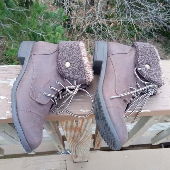 whitemt brown booties sz 7 - Picture 5 of 14